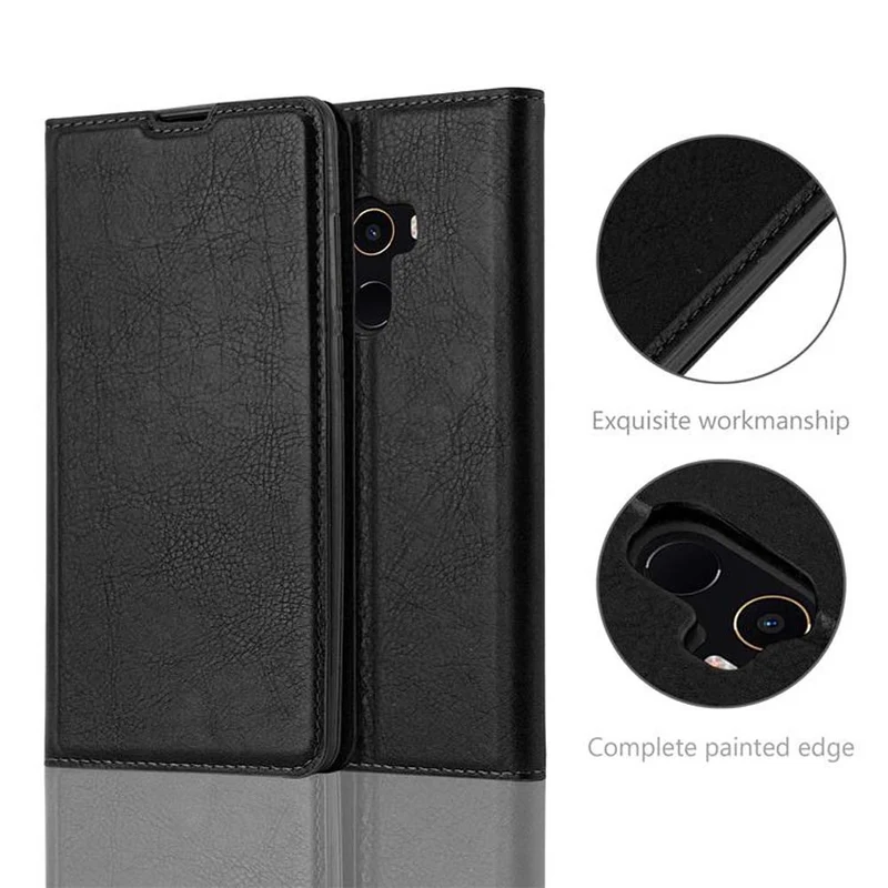 Cadorabo Hülle kompatibel mit Xiaomi Mi MIX 2 Schutzhülle mit Magnetverschluss, Standfunktion und Kartenfach