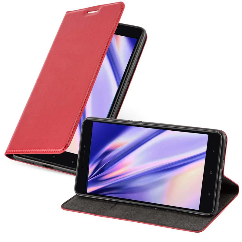 Cadorabo Hülle kompatibel mit Xiaomi Mi MAX 2 Schutzhülle mit Magnetverschluss, Standfunktion und Kartenfach