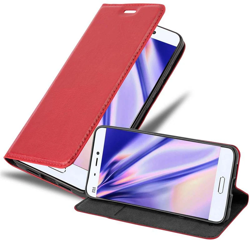 Cadorabo Hülle kompatibel mit Xiaomi Mi 5 Schutzhülle mit Magnetverschluss, Standfunktion und Kartenfach