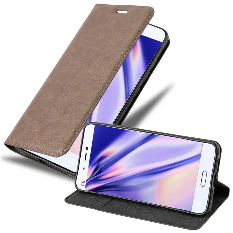 Cadorabo Hülle kompatibel mit Xiaomi Mi 5 Schutzhülle mit Magnetverschluss, Standfunktion und Kartenfach