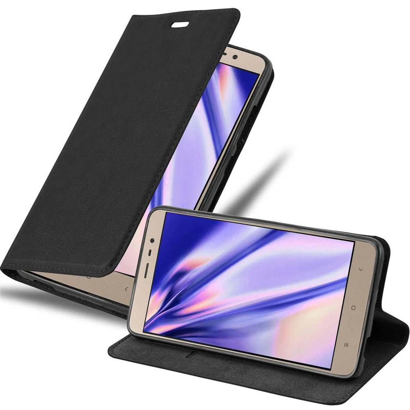 Cadorabo Hülle kompatibel mit Xiaomi RedMi NOTE 3 Schutzhülle mit Magnetverschluss, Standfunktion und Kartenfach