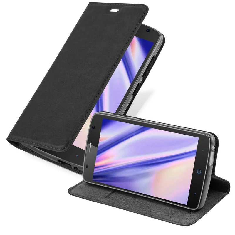 Cadorabo Hülle kompatibel mit ZTE Blade L5 PLUS Schutzhülle mit Magnetverschluss, Standfunktion und Kartenfach
