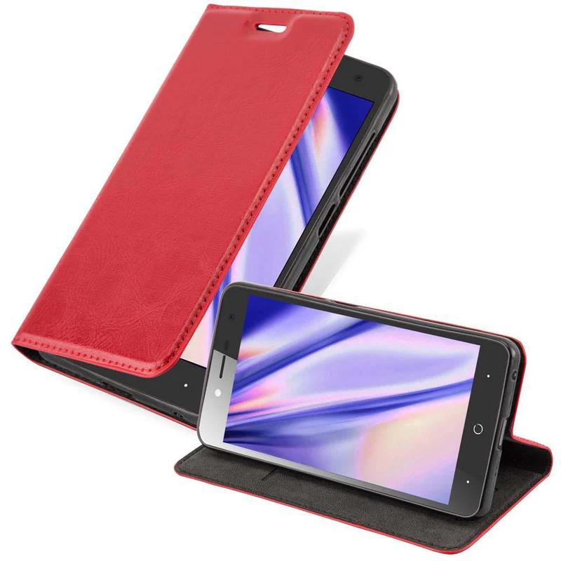 Cadorabo Hülle kompatibel mit ZTE Blade L7 Schutzhülle mit Magnetverschluss, Standfunktion und Kartenfach