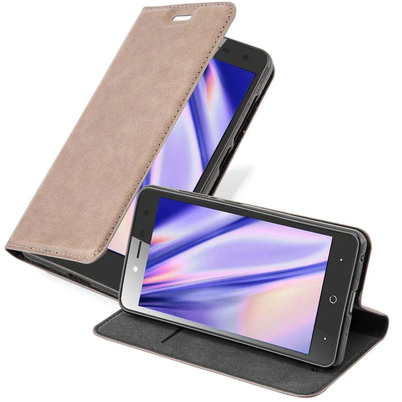 Cadorabo Hülle kompatibel mit ZTE Blade L7 Schutzhülle mit Magnetverschluss, Standfunktion und Kartenfach
