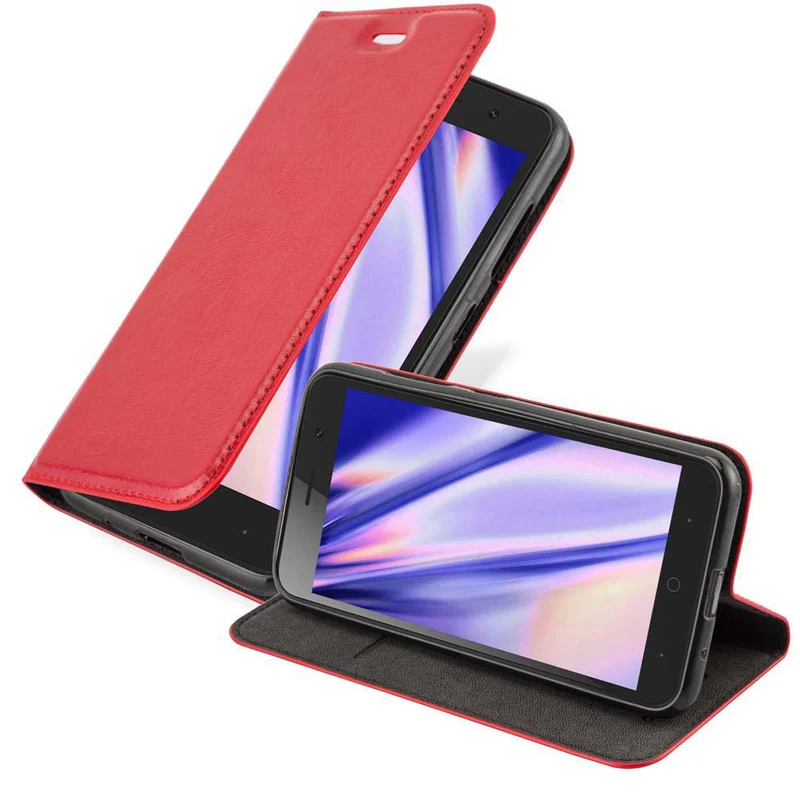 Cadorabo Hülle kompatibel mit ZTE Blade A520 Schutzhülle mit Magnetverschluss, Standfunktion und Kartenfach