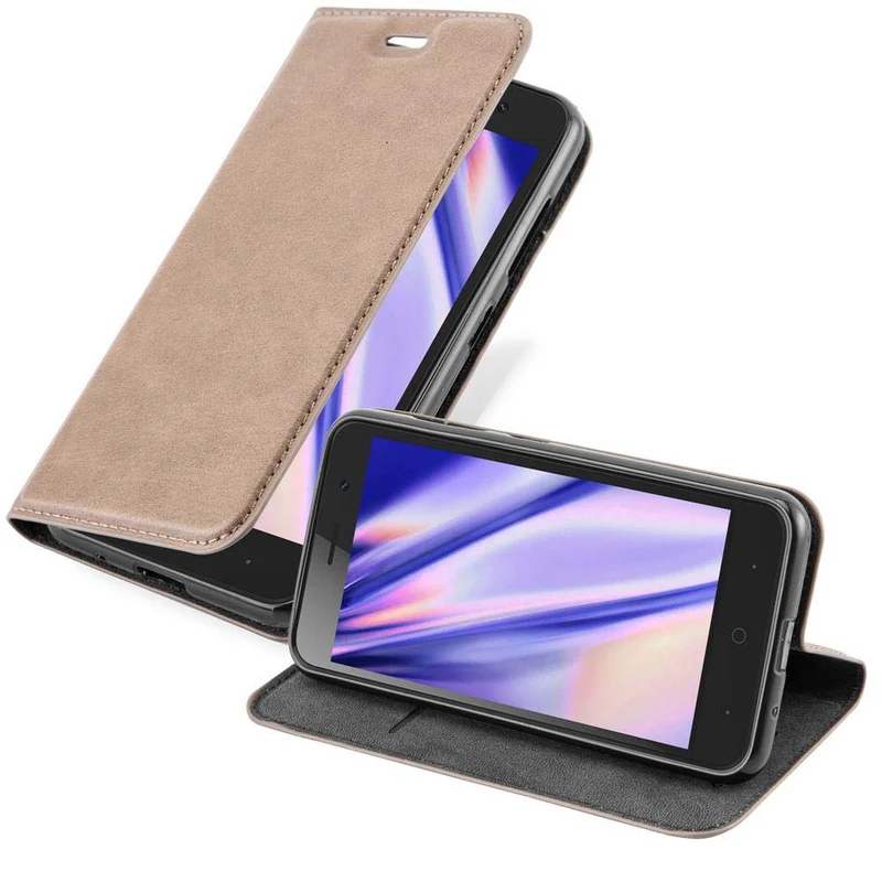 Cadorabo Hülle kompatibel mit ZTE Blade A520 Schutzhülle mit Magnetverschluss, Standfunktion und Kartenfach