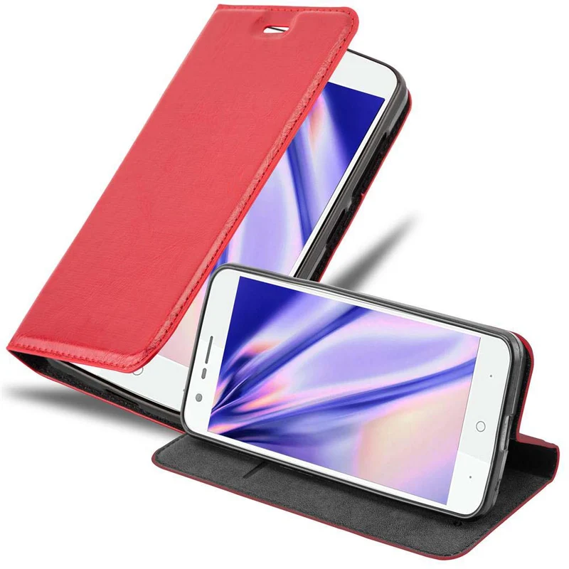 Cadorabo Hülle kompatibel mit ZTE Blade V8 MINI Schutzhülle mit Magnetverschluss, Standfunktion und Kartenfach