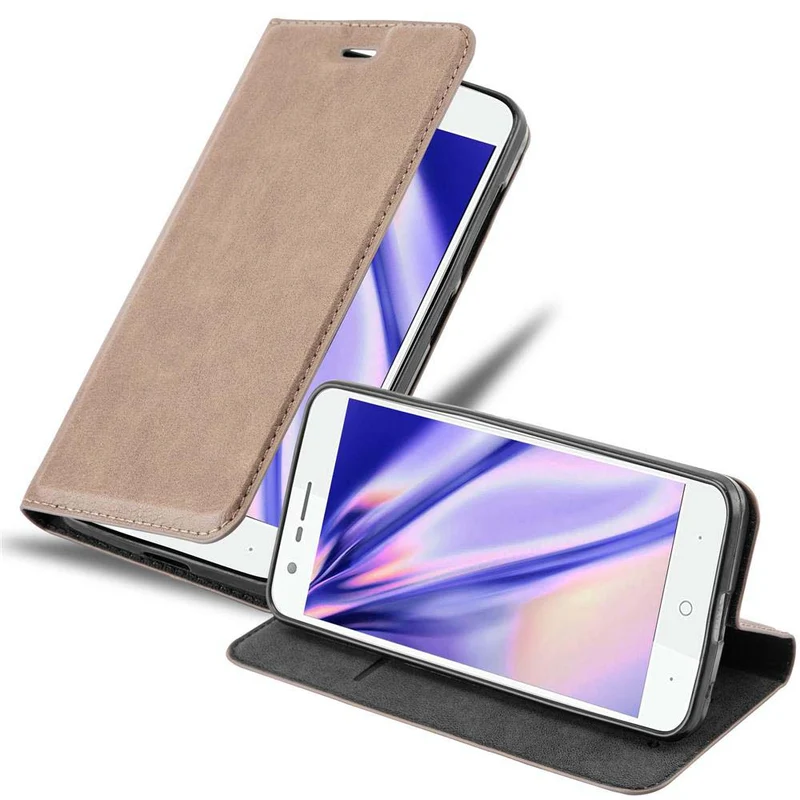 Cadorabo Hülle kompatibel mit ZTE Blade V8 MINI Schutzhülle mit Magnetverschluss, Standfunktion und Kartenfach