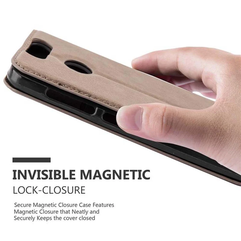 Cadorabo Hülle kompatibel mit ZTE Blade V8 MINI Schutzhülle mit Magnetverschluss, Standfunktion und Kartenfach