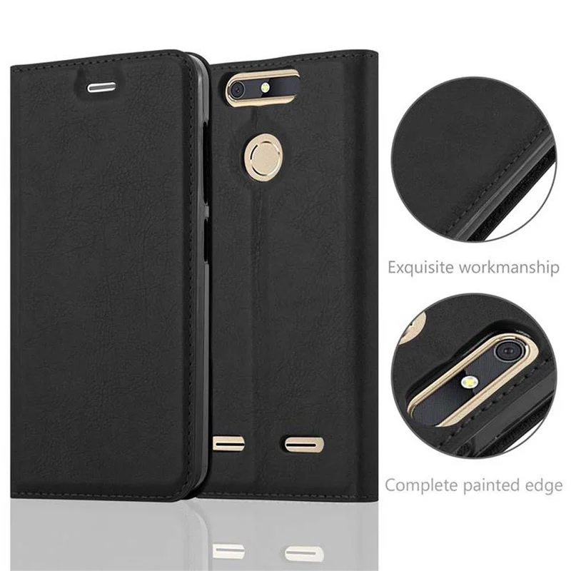 Cadorabo Hülle kompatibel mit ZTE Blade V8 MINI Schutzhülle mit Magnetverschluss, Standfunktion und Kartenfach