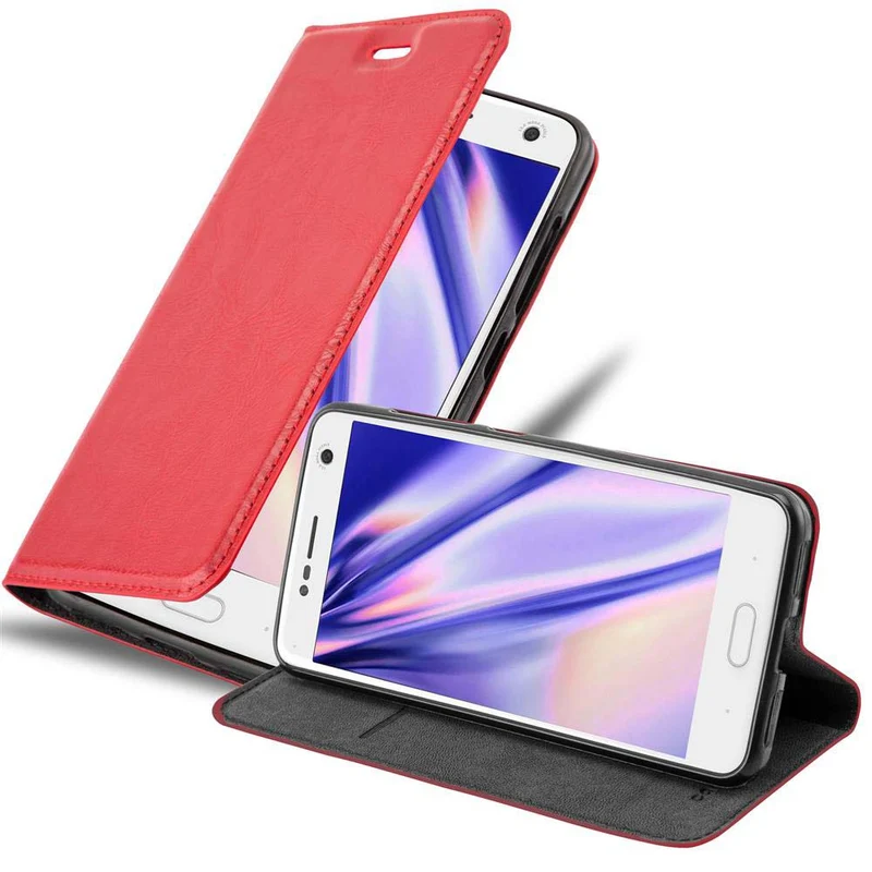 Cadorabo Hülle kompatibel mit ZTE Blade V8 Schutzhülle mit Magnetverschluss, Standfunktion und Kartenfach