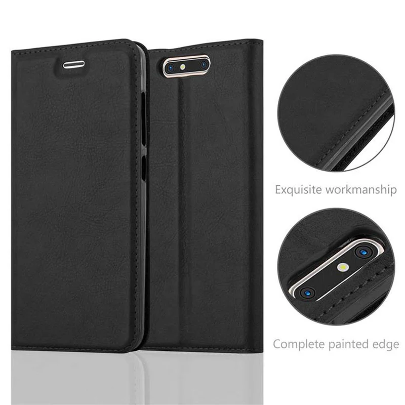 Cadorabo Hülle kompatibel mit ZTE Blade V8 Schutzhülle mit Magnetverschluss, Standfunktion und Kartenfach