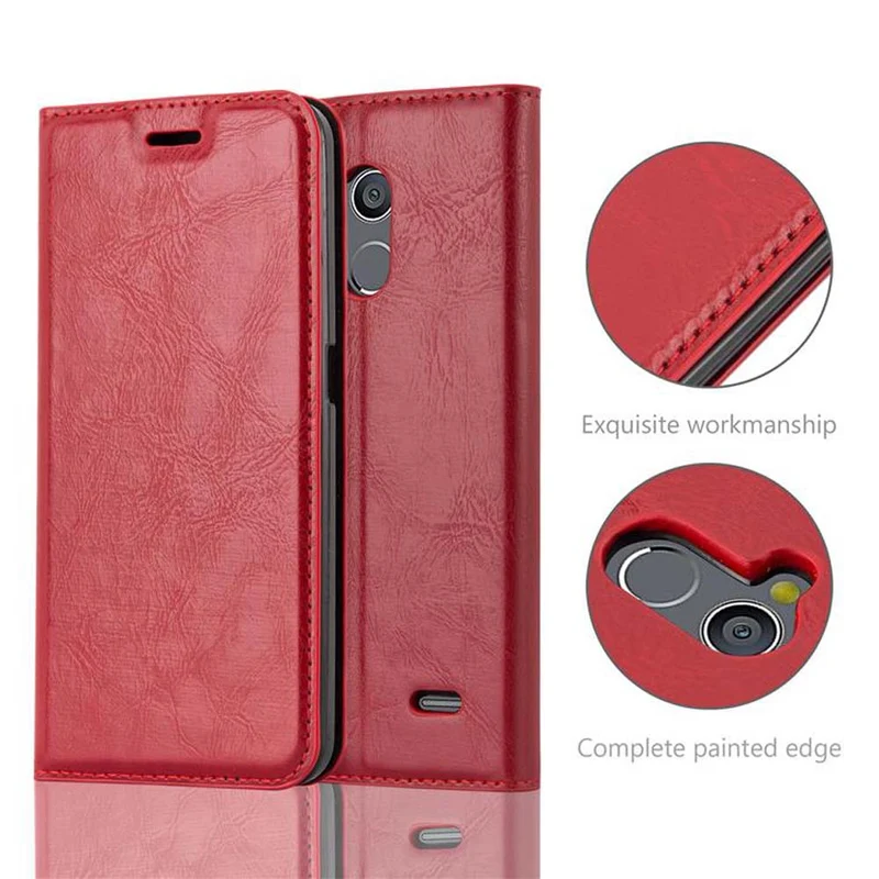 Cadorabo Hülle kompatibel mit ZTE Blade V7 LITE Schutzhülle mit Magnetverschluss, Standfunktion und Kartenfach