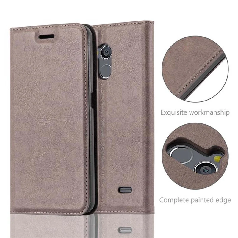Cadorabo Hülle kompatibel mit ZTE Blade V7 LITE Schutzhülle mit Magnetverschluss, Standfunktion und Kartenfach