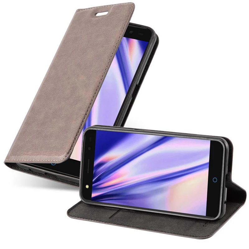Cadorabo Hülle kompatibel mit ZTE Blade V7 Schutzhülle mit Magnetverschluss, Standfunktion und Kartenfach