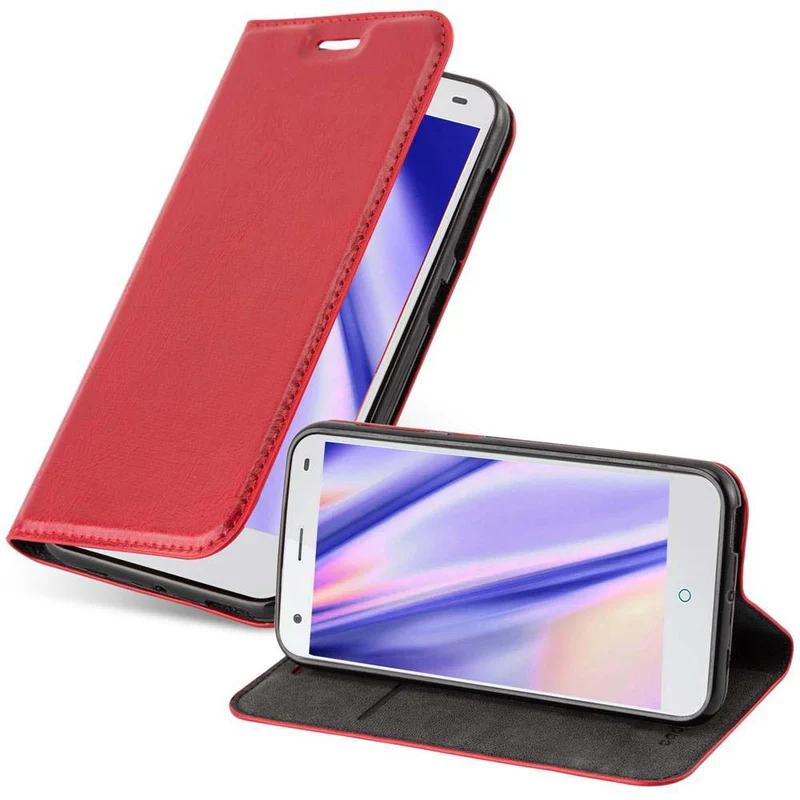 Cadorabo Hülle kompatibel mit ZTE Blade S6 Schutzhülle mit Magnetverschluss, Standfunktion und Kartenfach
