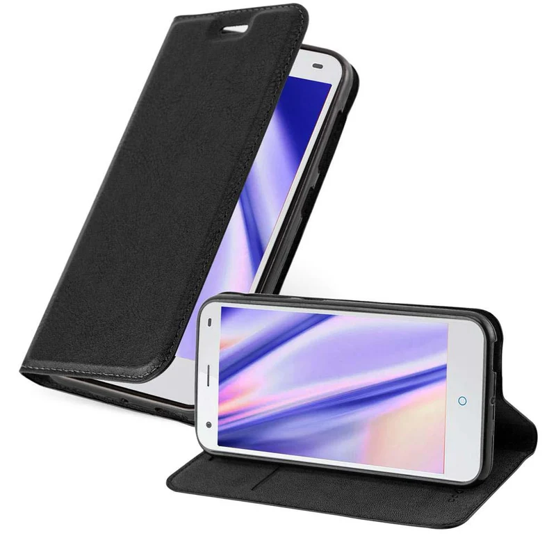 Cadorabo Hülle kompatibel mit ZTE Blade S6 Schutzhülle mit Magnetverschluss, Standfunktion und Kartenfach