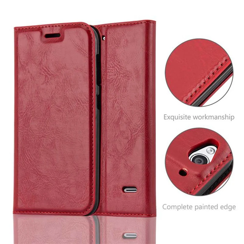 Cadorabo Hülle kompatibel mit ZTE Blade S6 Schutzhülle mit Magnetverschluss, Standfunktion und Kartenfach