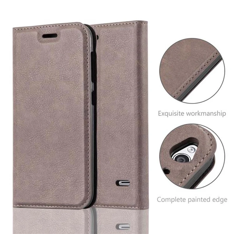 Cadorabo Hülle kompatibel mit ZTE Blade S6 Schutzhülle mit Magnetverschluss, Standfunktion und Kartenfach
