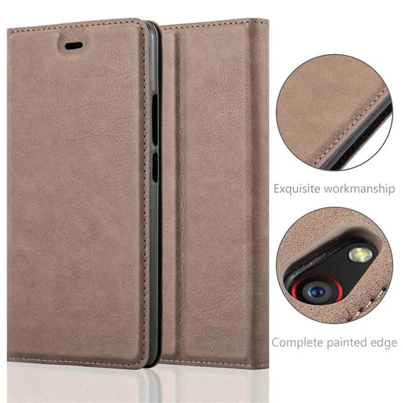 Cadorabo Hülle kompatibel mit ZTE Nubia Z9 MAX Schutzhülle mit Magnetverschluss, Standfunktion und Kartenfach