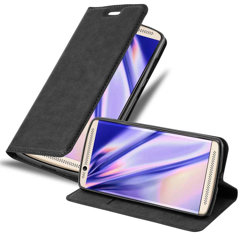 Cadorabo Hülle kompatibel mit ZTE Axon 7 MINI Schutzhülle mit Magnetverschluss, Standfunktion und Kartenfach