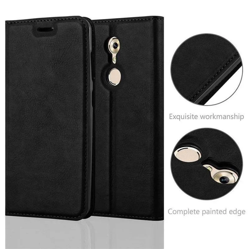 Cadorabo Hülle kompatibel mit ZTE Axon 7 MINI Schutzhülle mit Magnetverschluss, Standfunktion und Kartenfach
