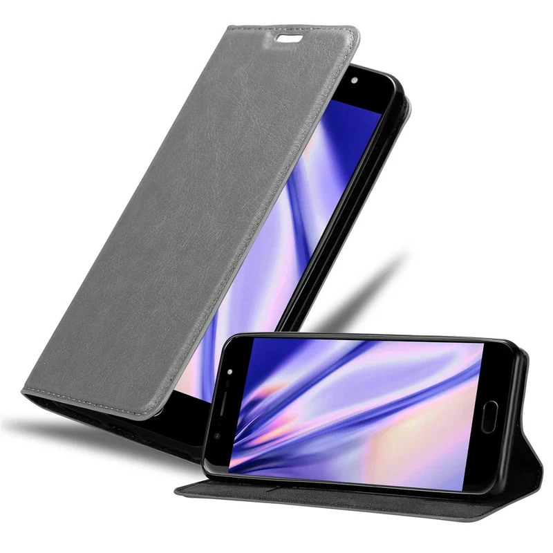 Cadorabo Hülle kompatibel mit WIKO WIM Schutzhülle mit Magnetverschluss, Standfunktion und Kartenfach