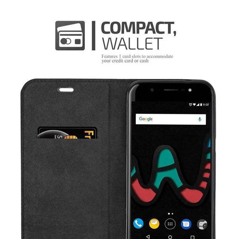 Cadorabo Hülle kompatibel mit WIKO WIM Schutzhülle mit Magnetverschluss, Standfunktion und Kartenfach