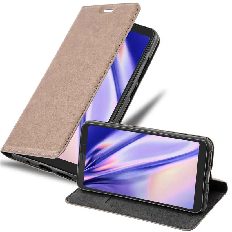 Cadorabo Hülle kompatibel mit WIKO VIEW XL Schutzhülle mit Magnetverschluss, Standfunktion und Kartenfach