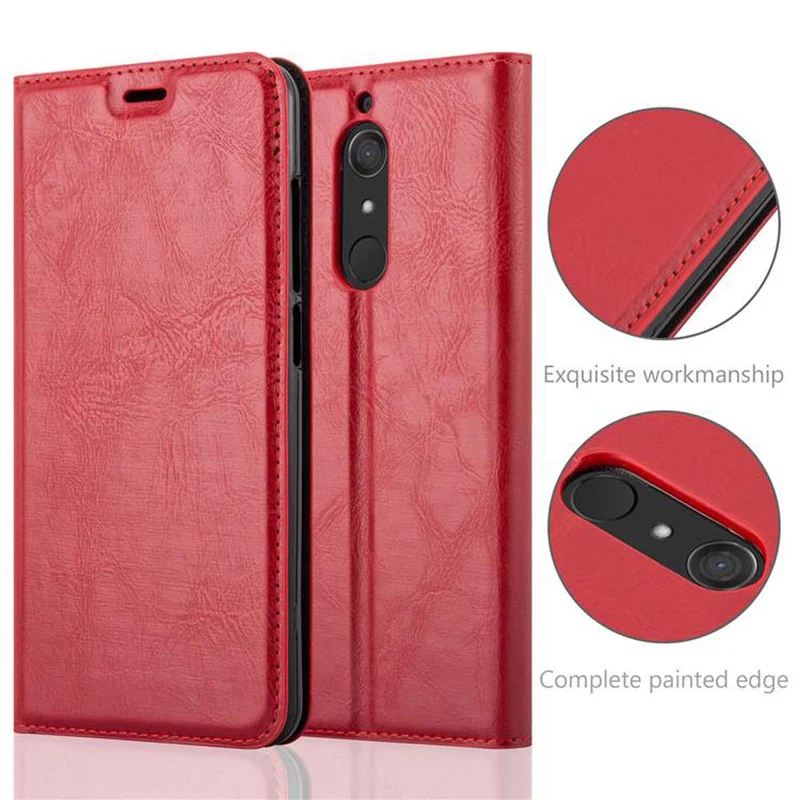 Cadorabo Hülle kompatibel mit WIKO VIEW XL Schutzhülle mit Magnetverschluss, Standfunktion und Kartenfach