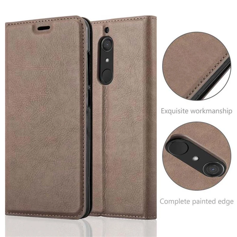 Cadorabo Hülle kompatibel mit WIKO VIEW XL Schutzhülle mit Magnetverschluss, Standfunktion und Kartenfach