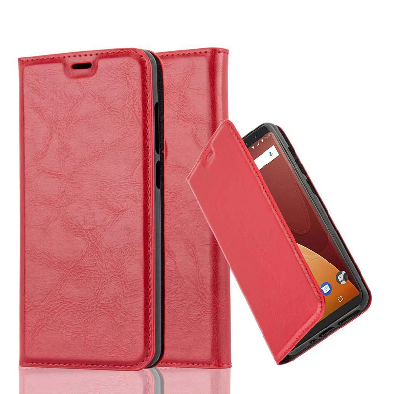 Cadorabo Hülle kompatibel mit WIKO VIEW PRIME Schutzhülle mit Magnetverschluss, Standfunktion und Kartenfach