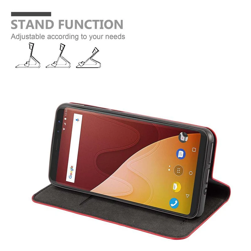 Cadorabo Hülle kompatibel mit WIKO VIEW PRIME Schutzhülle mit Magnetverschluss, Standfunktion und Kartenfach
