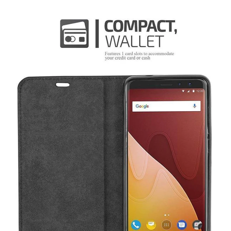 Cadorabo Hülle kompatibel mit WIKO VIEW PRIME Schutzhülle mit Magnetverschluss, Standfunktion und Kartenfach