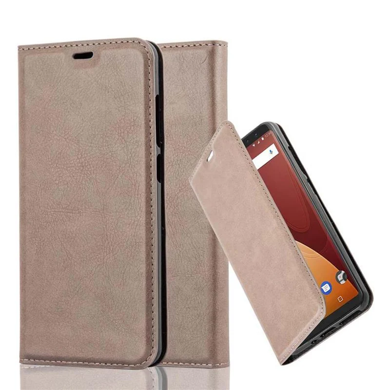 Cadorabo Hülle kompatibel mit WIKO VIEW PRIME Schutzhülle mit Magnetverschluss, Standfunktion und Kartenfach