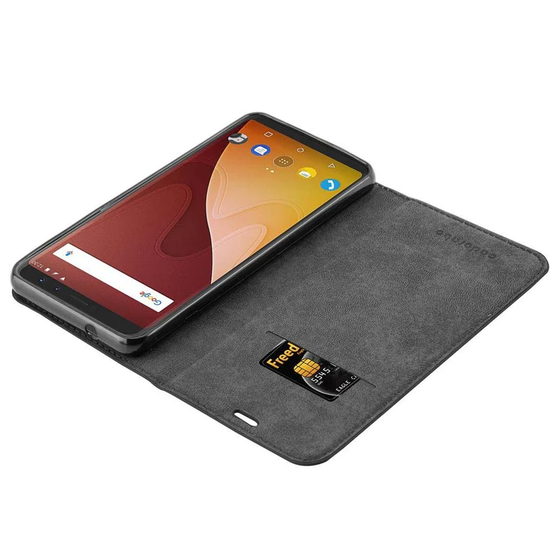Cadorabo Hülle kompatibel mit WIKO VIEW PRIME Schutzhülle mit Magnetverschluss, Standfunktion und Kartenfach