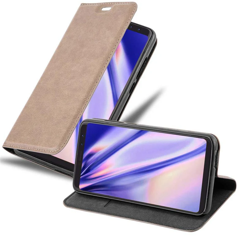 Cadorabo Hülle kompatibel mit WIKO VIEW Schutzhülle mit Magnetverschluss, Standfunktion und Kartenfach