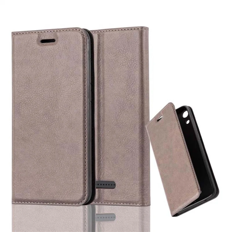 Cadorabo Hülle kompatibel mit WIKO LENNY 4 Schutzhülle mit Magnetverschluss, Standfunktion und Kartenfach