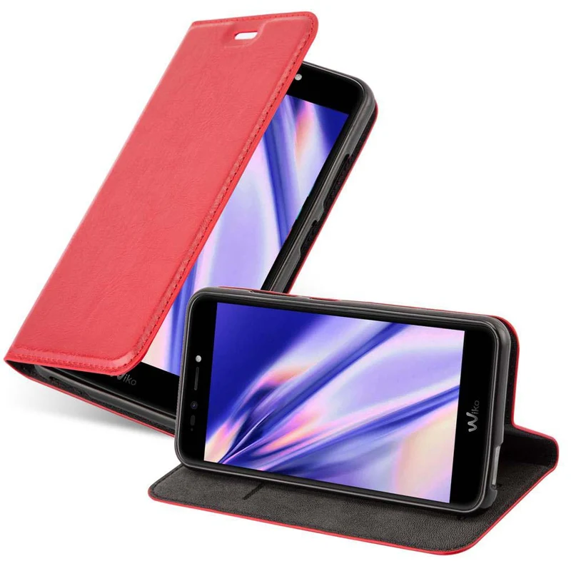 Cadorabo Hülle kompatibel mit WIKO UPULSE LITE Schutzhülle mit Magnetverschluss, Standfunktion und Kartenfach