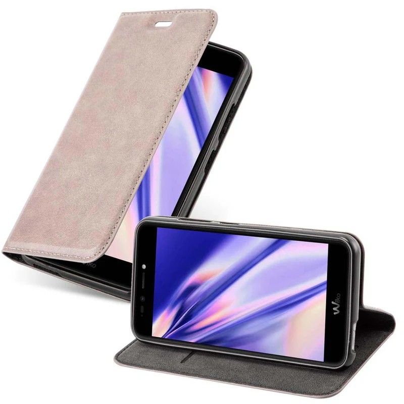 Cadorabo Hülle kompatibel mit WIKO UPULSE LITE Schutzhülle mit Magnetverschluss, Standfunktion und Kartenfach