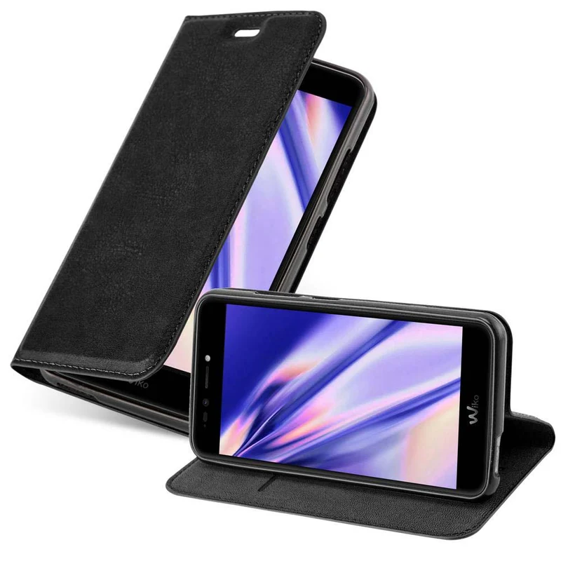 Cadorabo Hülle kompatibel mit WIKO UPULSE LITE Schutzhülle mit Magnetverschluss, Standfunktion und Kartenfach