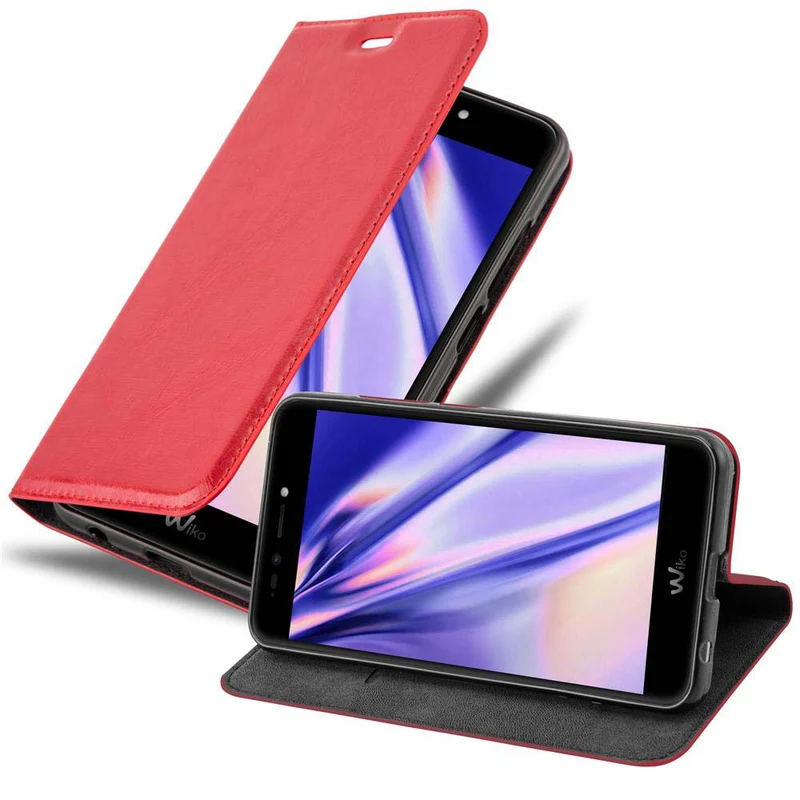 Cadorabo Hülle kompatibel mit WIKO UPULSE Schutzhülle mit Magnetverschluss, Standfunktion und Kartenfach