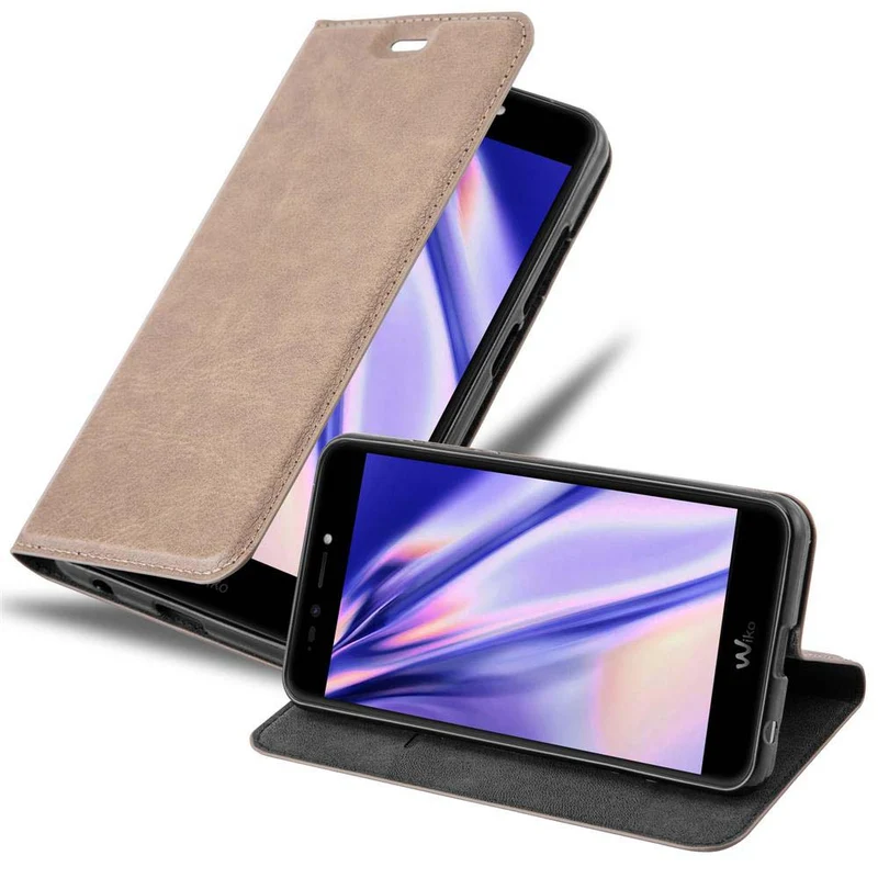 Cadorabo Hülle kompatibel mit WIKO UPULSE Schutzhülle mit Magnetverschluss, Standfunktion und Kartenfach