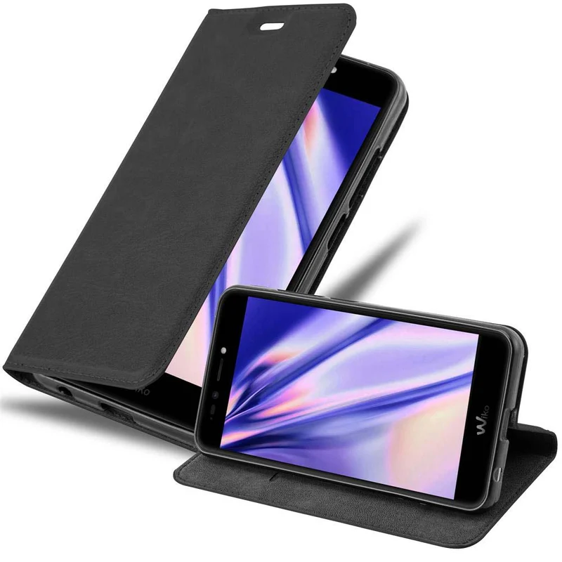 Cadorabo Hülle kompatibel mit WIKO UPULSE Schutzhülle mit Magnetverschluss, Standfunktion und Kartenfach