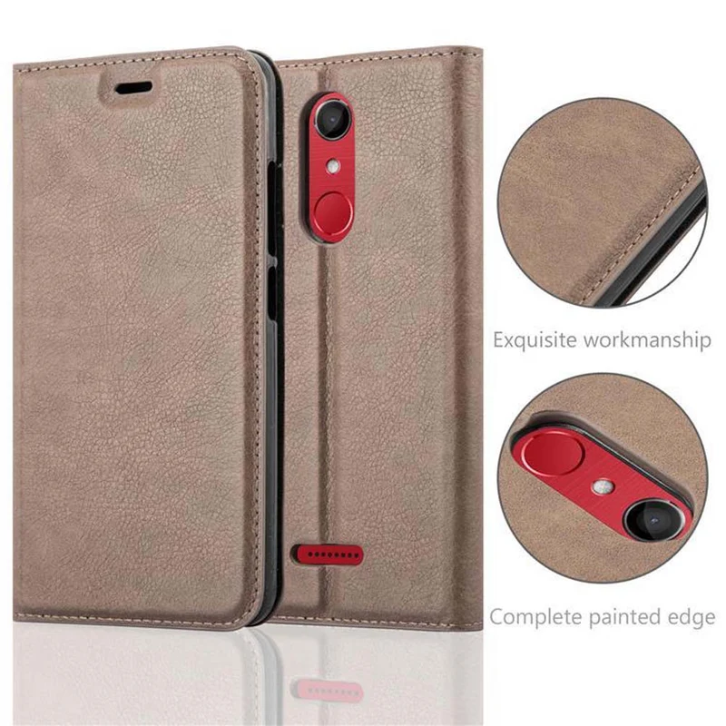 Cadorabo Hülle kompatibel mit WIKO UPULSE Schutzhülle mit Magnetverschluss, Standfunktion und Kartenfach