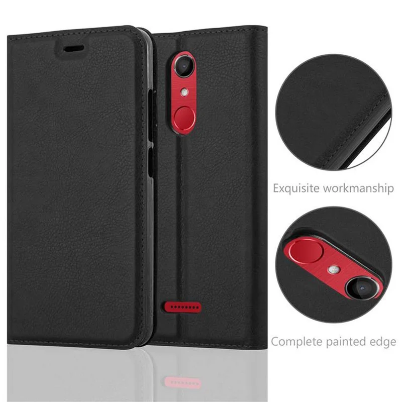 Cadorabo Hülle kompatibel mit WIKO UPULSE Schutzhülle mit Magnetverschluss, Standfunktion und Kartenfach