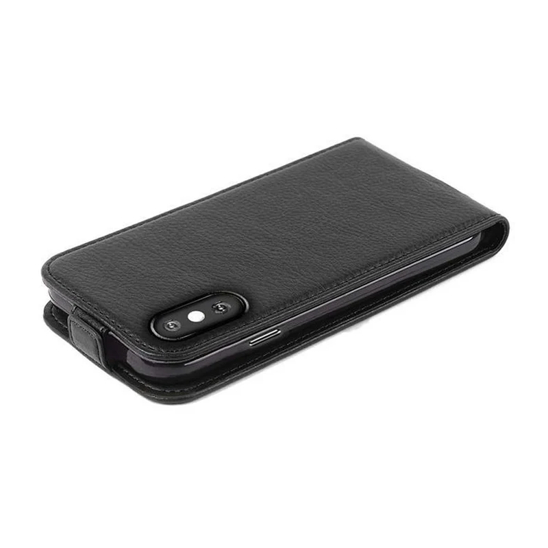 Cadorabo Hülle kompatibel mit Apple iPhone X / XS Schutzhülle im Flip Design aus strukturiertem Kunstleder