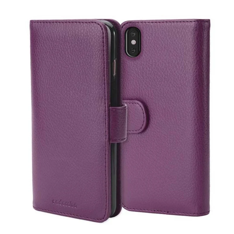 Cadorabo Hülle kompatibel mit Apple iPhone X / XS Schutzhülle mit Magnetverschluss und 3 Kartenfächern