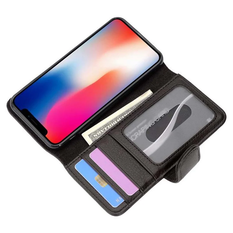Cadorabo Hülle kompatibel mit Apple iPhone X / XS Schutzhülle mit Magnetverschluss und 3 Kartenfächern