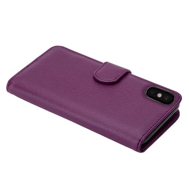 Cadorabo Hülle kompatibel mit Apple iPhone X / XS Schutzhülle mit Magnetverschluss und 3 Kartenfächern
